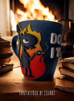 DO IT! bögre - egyedi kézműves fantasy ajándék