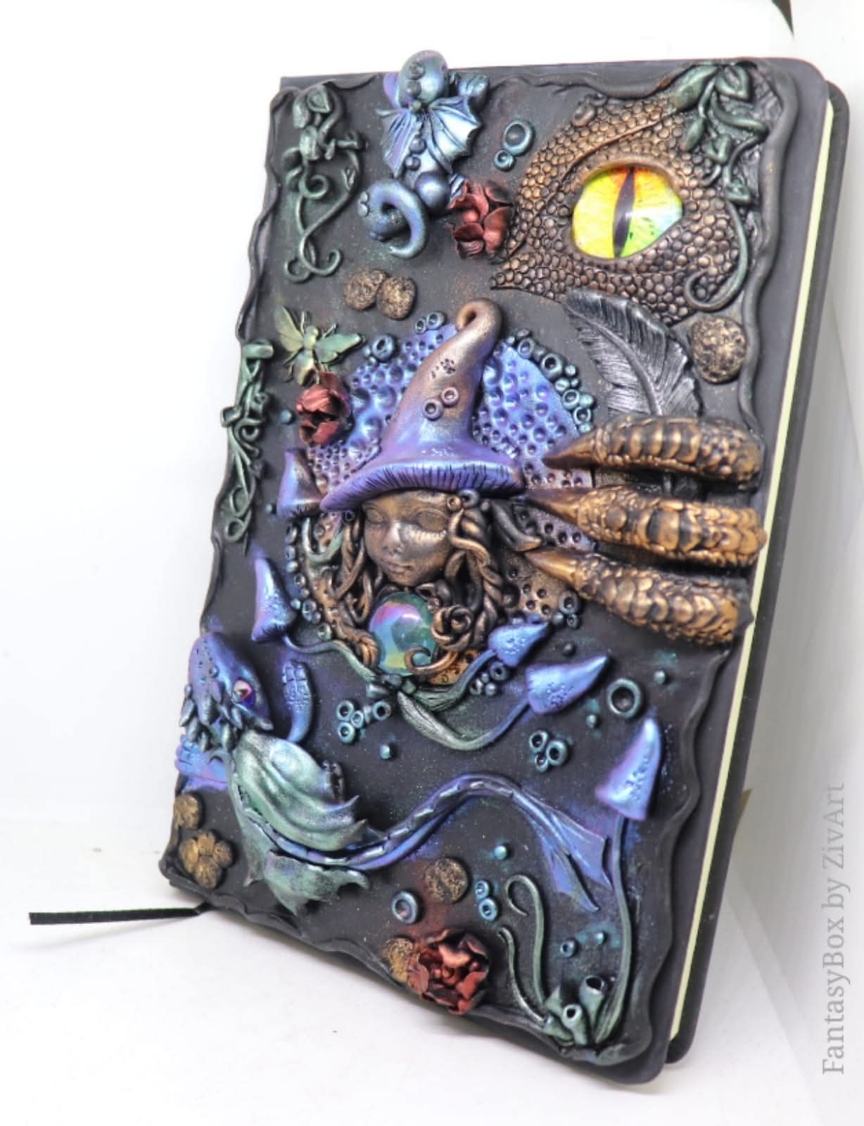 Egyedi kézműves fantasy ajándék - fantasy napló - erdőtündér