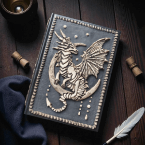 Sárkányos Fantasy határidőnapló - egyedi kézműves fantasy ajándék