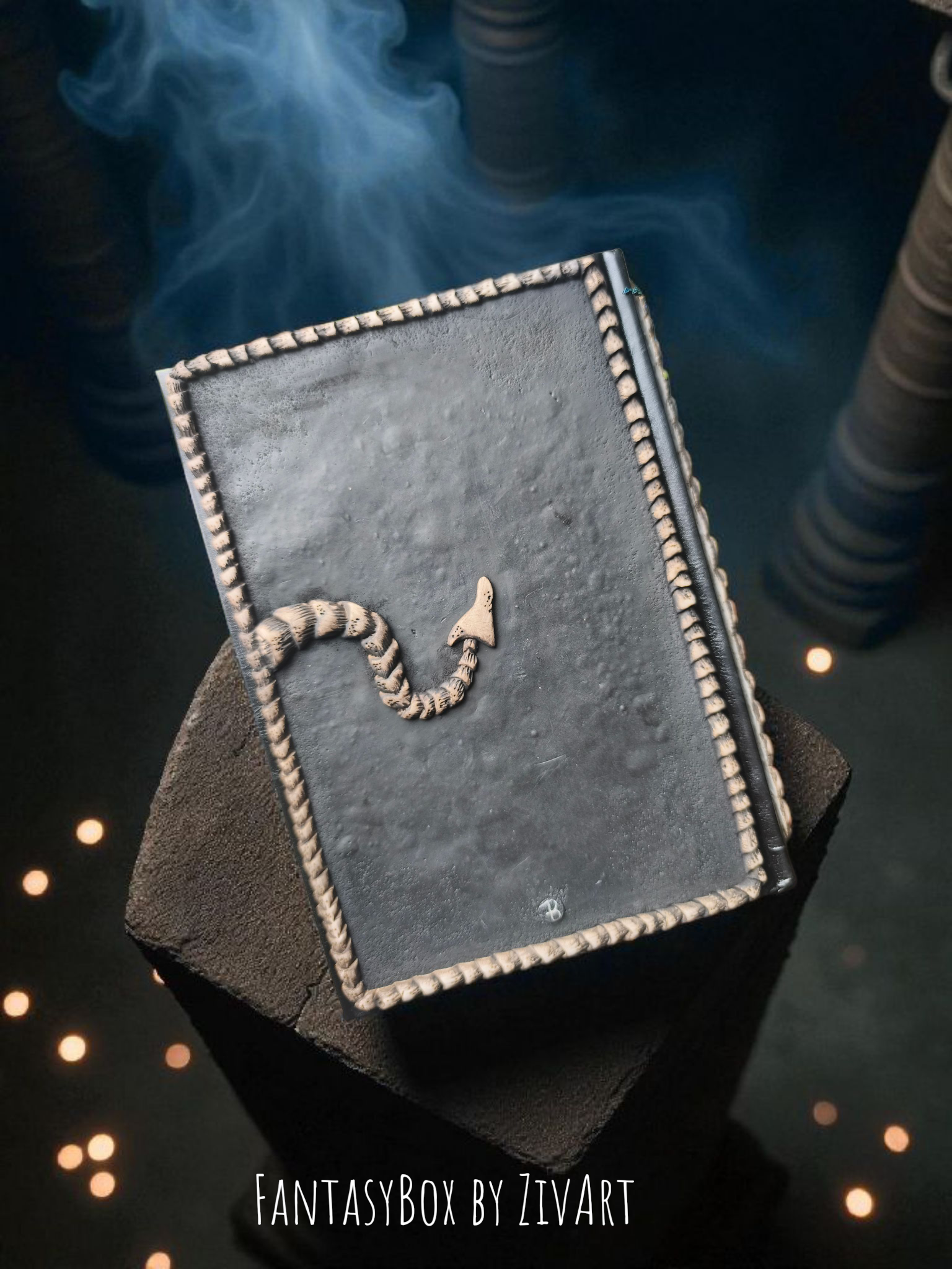 Sárkányos Fantasy határidőnapló - egyedi kézműves fantasy ajándék