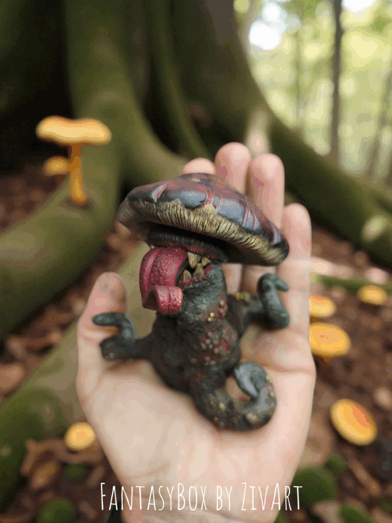 Fantasy gomba - egyedi kézműves fantasy ajándék