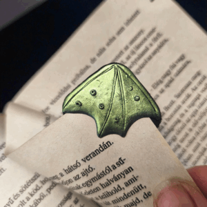 Sárkányszárny fantasy könyvjelző - egyedi kézműves fantasy ajándék