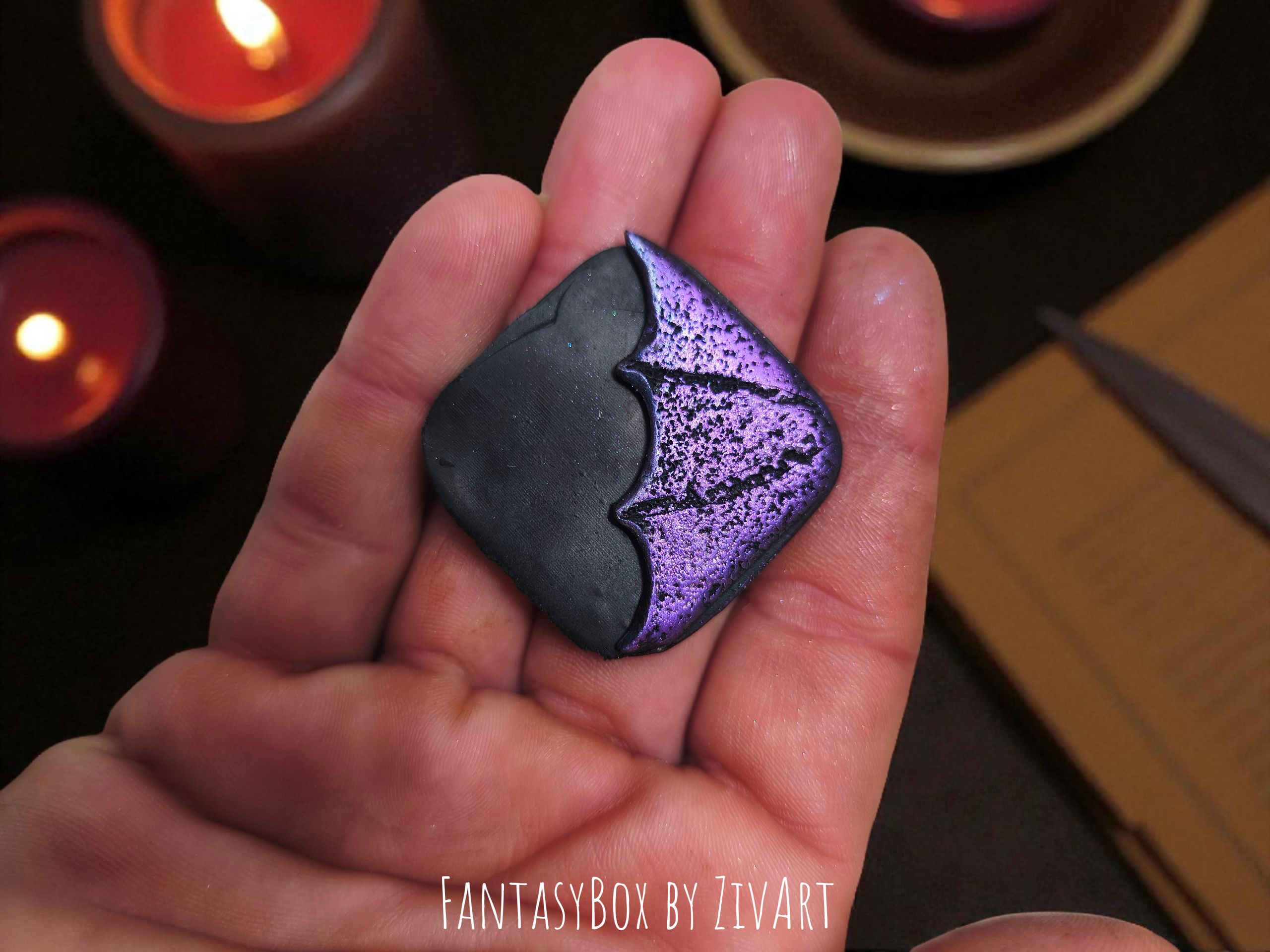 Sárkányszárny fantasy könyvjelző - egyedi kézműves fantasy ajándék