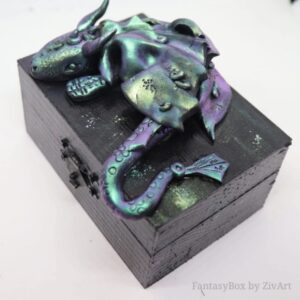 Sárkányos díszdoboz – kézzel készült fantasy kincsestár