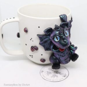 Sárkányos bögre - egyedi kézműves fantasy ajándék