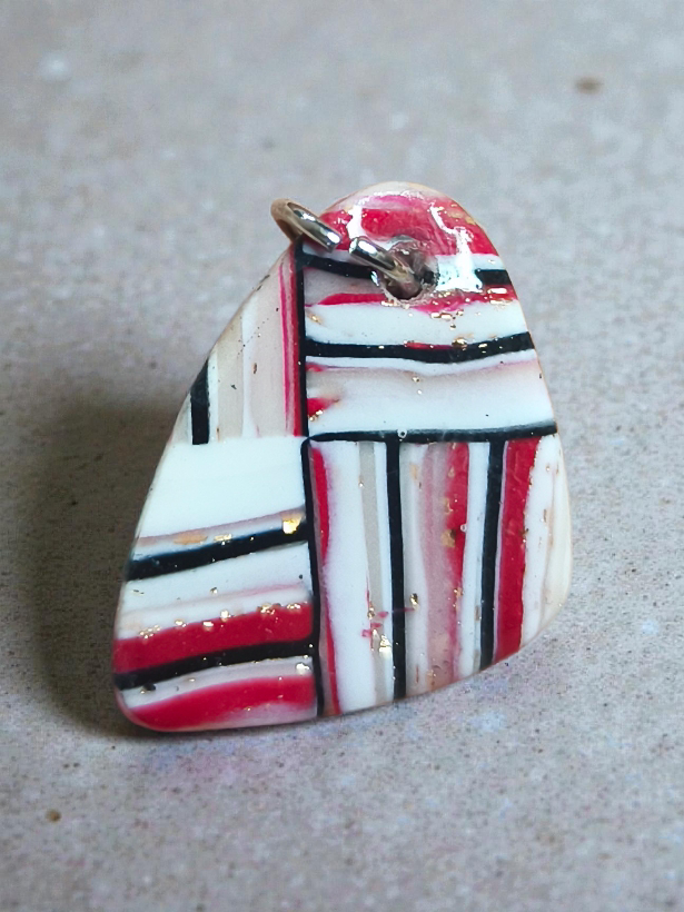 Mokume medál - egyedi kézműves fantasy ajándék