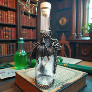 🐉 Sárkányos dísz üveg – 1 mágikus darab