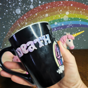 Death Metal bögre – amikor 1 dermesztően cuki unikornis találkozik a sötét oldallal