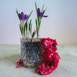 Tavaszi sárkány dekoráció - egyedi kézműves fantasy ajándék