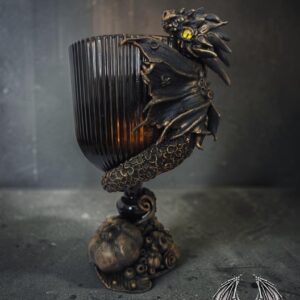 Sárkányos kehely - egyedi kézműves fantasy ajándék